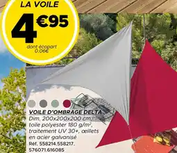 Gifi Voile d’ombrage delta offre