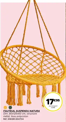 Gifi Fauteuil suspendu natura offre