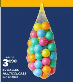 Gifi 50 balles multicolores offre