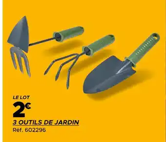 Gifi 3 outils de jardin offre