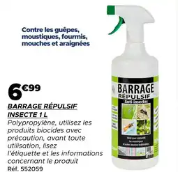 Gifi BARRAGE RÉPULSIF Barrage répulsif insecte 1 l offre