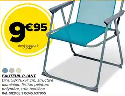 Gifi Fauteuil Pliant offre