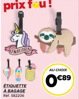 Gifi Étiquette à bagage offre