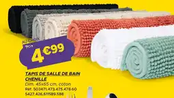 Gifi Tapis de salle de bain chenille offre