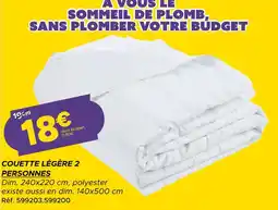 Gifi Couette légère 2 personnes offre