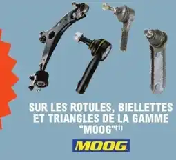 E.Leclerc L'Auto "MOOG" Sur les rotules, biellettes et triangles de la gamme offre