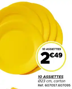 Gifi 10 assiettes offre