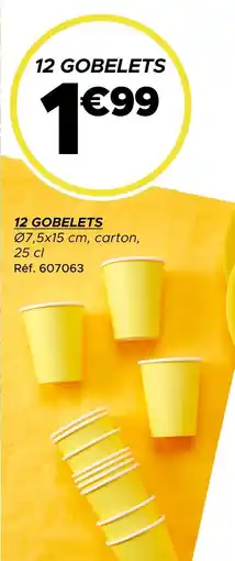 Gifi 12 gobelets offre