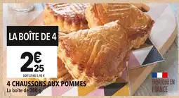 Supeco 4 Chaussons aux pommes offre