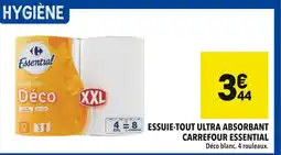 Supeco CARREFOUR ESSENTIAL Essuie-tout Ultra Absorbant offre