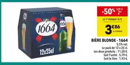 Supeco 1664 BiĂšre blonde offre