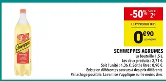 Supeco SCHWEPPES Schweppes agrumes offre