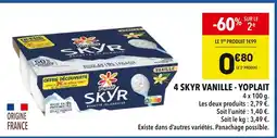 Supeco YOPLAIT 4 skyr vanille offre
