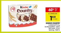 Supeco Kinder country offre