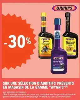 E.Leclerc L'Auto "WYNN'S" Sur une sélection d'additifs présents en magasin de la gamme offre