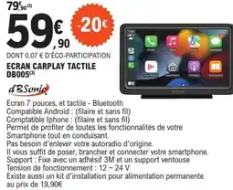 E.Leclerc L'Auto Ecran carplay tactile offre