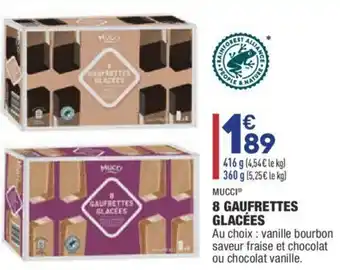 ALDI 8 gaufrettes glacèes offre