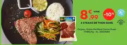Cabesto 4 steaks de thon offre