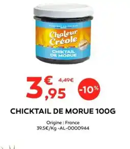 Cabesto Chicktail de morue offre