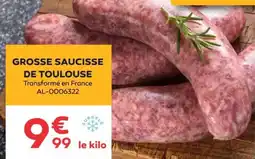 Cabesto Grosse saucisse de toulouse offre