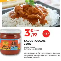 Cabesto Sauce rougail offre