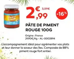 Cabesto PĂąte de piment rouge offre