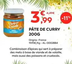 Cabesto Pâte de curry offre
