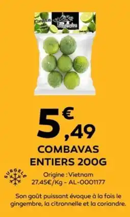 Cabesto Combavas entiers offre