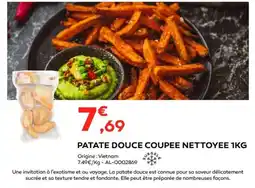 Cabesto Patate douce coupee nettoyee offre