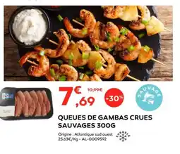 Cabesto Queues de gambas crues sauvages offre
