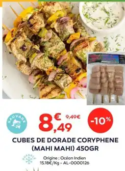 Cabesto Cubes de dorade coryphene (mahi mahi) 450gr offre