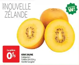 Auchan Supermarché Kiwi jaune offre
