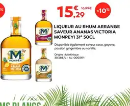 Cabesto Liqueur au rhum arrange m saveur ananas victoria monpeyi 31° offre