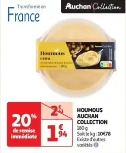 Auchan Supermarché Houmous auchan collection offre