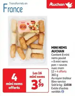 Auchan Supermarché Mini nems auchan offre
