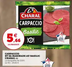 Utile CHARAL Carpaccio et sa marinade au basilic offre
