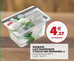 Utile Burrata lait pasteurisé l'italie des fromages offre
