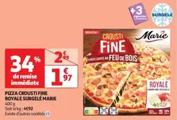 Auchan Supermarché Pizza crousti fine royale surgelé marie offre