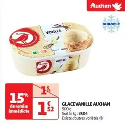 Auchan Supermarché Glace vanille auchan offre