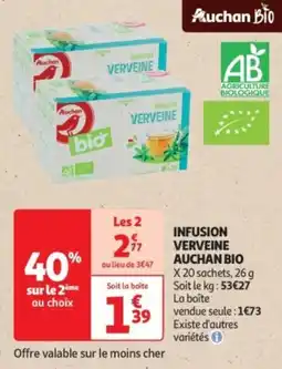 Auchan Supermarché Infusion verveine auchan bio offre