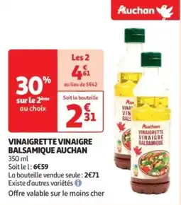 Auchan Supermarché Vinaigrette vinaigre balsamique auchan offre