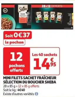 Auchan Supermarché Mini filets sachet fraîcheur sélection du boucher sheba offre