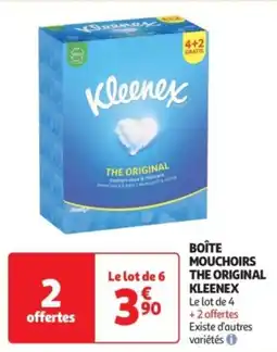 Auchan Supermarché Boîte mouchoirs the original kleenex offre