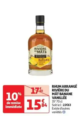 Auchan Supermarché Rhum arrangé rivière du mât banane vanillée offre