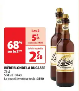 Auchan Supermarché Bière blonde la ducasse offre