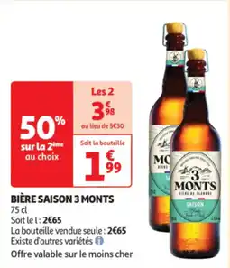 Auchan Supermarché Bière saison 3 monts offre