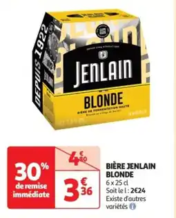 Auchan Supermarché Bière jenlain blonde offre