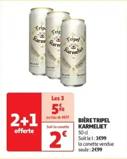Auchan Supermarché Bière tripel karmeliet offre