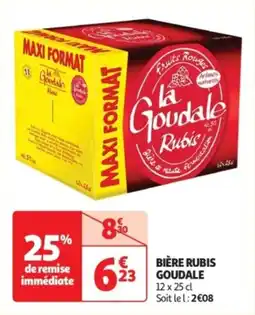 Auchan Supermarché Bière rubis goudale offre