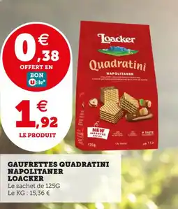 Utile LOACKER Gaufrettes quadratini napolitaner offre